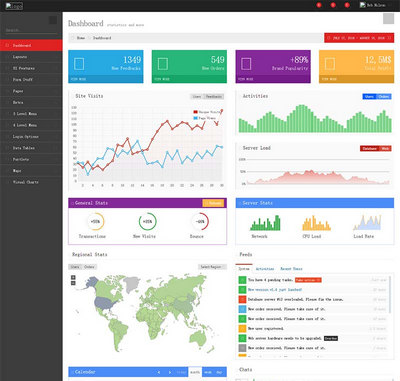 metronic-bootstrap网站后台模板